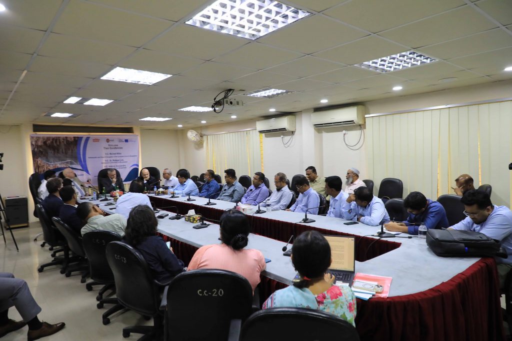 Their Excellencies, the Ambassadors of the EU, Germany, and Italy to Bangladesh, visited the Tannery Industrial Estate, Dhaka