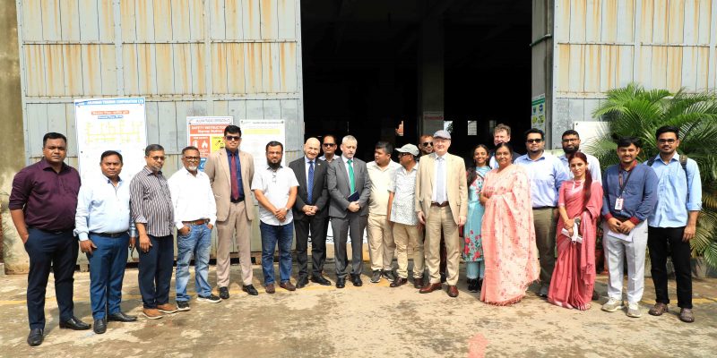 Their Excellencies, the Ambassadors of the EU, Germany, and Italy to Bangladesh, visited the Tannery Industrial Estate, Dhaka
