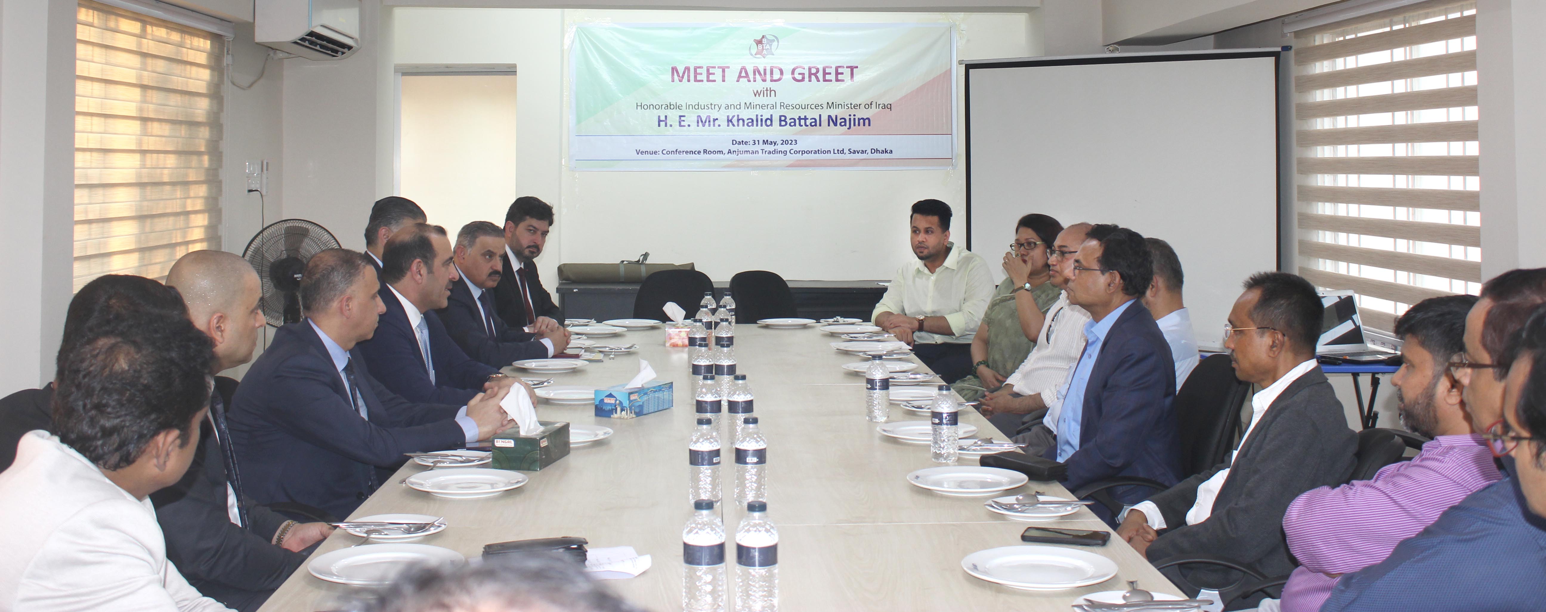 Industry and Minerals minister of Iraq visited TIED photo